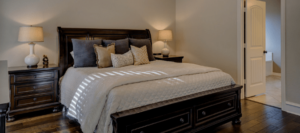 a furnished bedroom